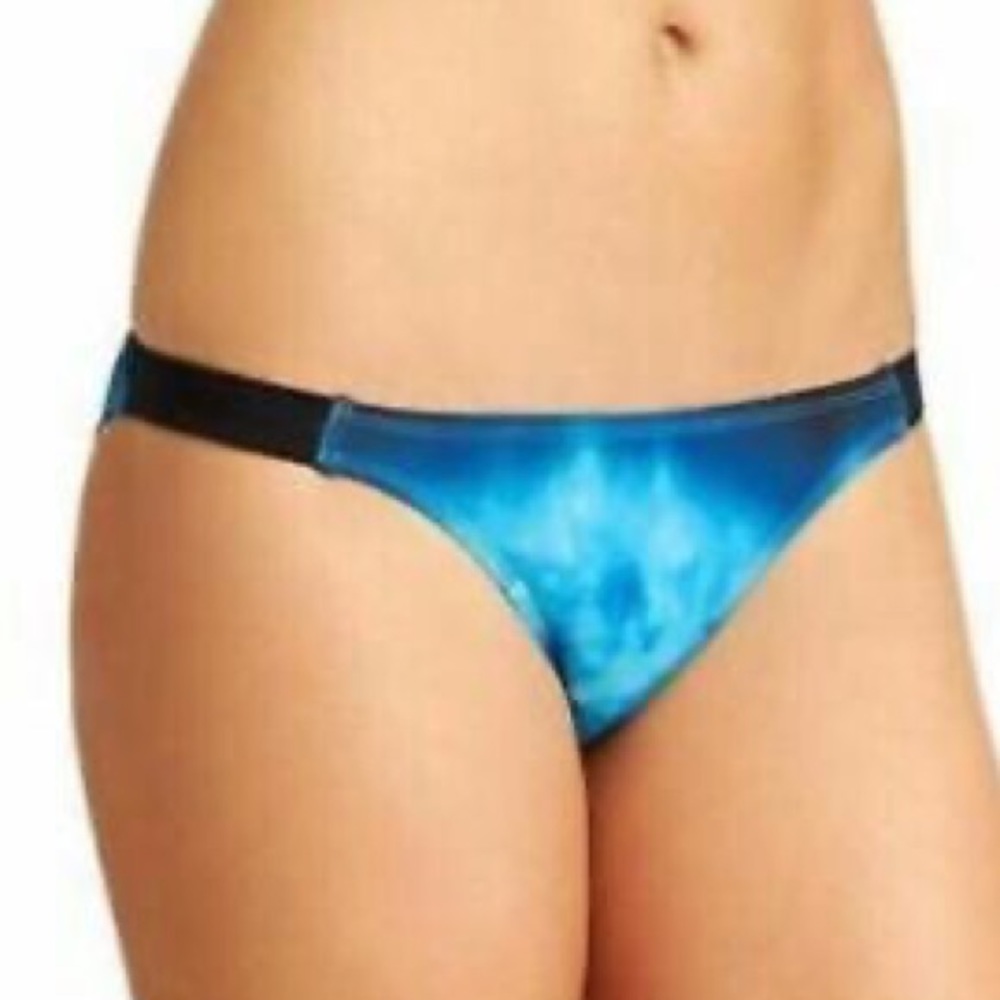 Athleta Blue Tie Dye Bali Bikini Bottom